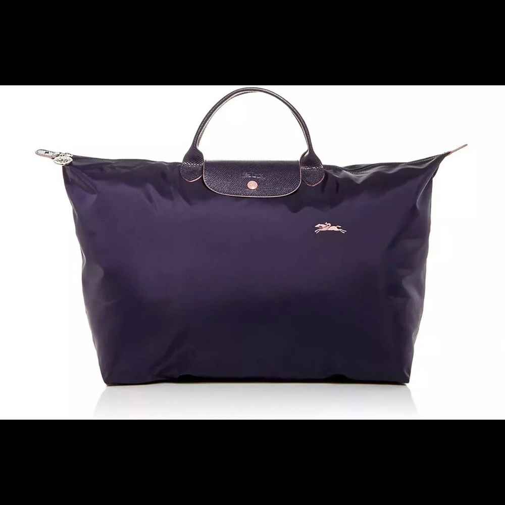 Brand New LONGCHAMP Le Pliage Club Type L Large Travel Weekender Tote BILBERRY